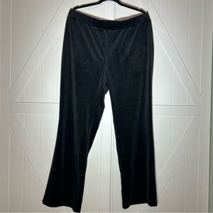 Black Juicy Couture Velour Pants Size‎ 1X Pull On Y2K